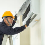 HVAC maintenance man